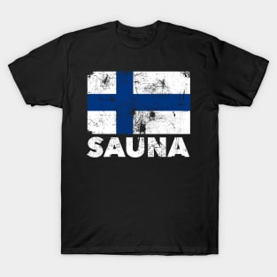 Finland Sauna Suomi Flag Helsinki Winter Gift Idea T-Shirt